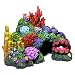 Exotic Environments Australian Barrier Reef with Clam Aquarium Ornament, Mini, 4-1/2-Inch by 3-1/2-Inch by 3-1/2-Inch