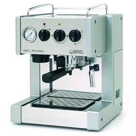 Briel ES200APG Multi-Pro Stainless Pump Espresso with Auto Espresso Flow by Briel