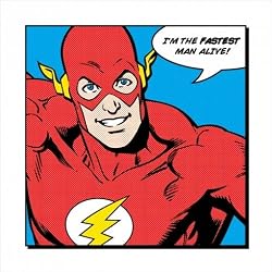 Flash - Comic Poster / Art Print (Fastest Man Alive) (Size: 16" x 16")
