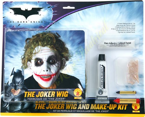 The Joker Wig & Make Men’s Fancy Dress Kit