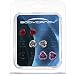 6mm 8mm 9mm Metallic Rose Stud Earrings Set