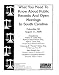 What You Need To Know About Public Records And Open Meetings in South Carolina by Esq. Robert D. Coble ISBN B000NRX4NK
