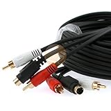 Premium Black S-Video + Audio Cable supports Xbox 360 (25ft / 7.6m)