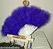 Satin Doll Purple Marabou Feather Fan