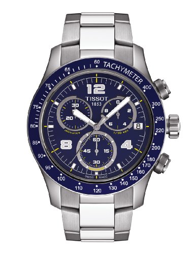 Tissot Men's Sport T039.417.11.047.00 Silver Stainless-Steel Quartz Watch with Blue Dial