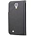 Galaxy S4 case,by HiLDA,Wallet Case for Samsung Galaxy S4/i9500,Premium PU Leather Case,Credit Card Holder,Flip Cover Case[Black]