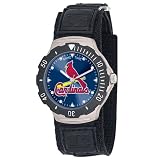 MLB Men's MLB-AGV-STL Agent Series St. Louis Cardinals Velcro Watch
