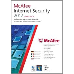 McAfee Internet Security 2012 Dual Protection (1 User)  (PC+MAC)