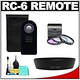RC-6 Wireless Shutter Release Remote Control + 3 UV/FLD/CPL Filter Set + EW ....