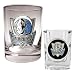Dallas Mavericks NBA Rocks Glass & Square Shot Glass Set - Primary Logo by Great American Products