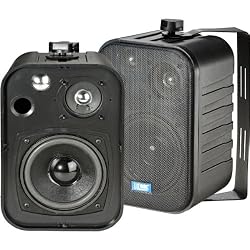 5" 40-Watt Outdoor Patio Speakers - Black