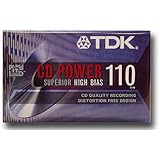 TDK CD POWER AUDIO CASSETTE 110 MINS