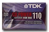 TDK CD POWER AUDIO CASSETTE 110 MINS