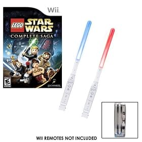 Wii Star LEGO Wars the Complete Saga PLUS Dual Illuminating Motion Sabers