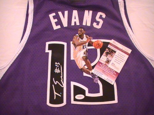 TYREKE EVANS SIGNED AUTOGRAPHED JERSEY SACRAMENTO KINGS JSA