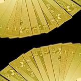 Exklusives goldenes Poker Kartenspiel in exquisiter ma�geschneiderter Holzkiste mit Klappdeckel, Spielkarten, 100% Plastik (PVC, Kunststoff) Pokerkarten - griffig - mit Goldfolie �berzogen; Gold, Pokerspiel mit Goldfolie �berzogen in edler Holzbox ideal f�r Poker, Skat, Whist, Bridge, Mau-Mau, Seven Card Stud, Five Card Stud, Texas Hold'em, Omaha Hold'em, Draw Poker, Black Jackvon "StilGut"