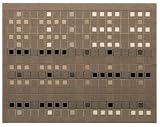 ダイニングラグ ディックコード ブラウン BR (110×130cm)