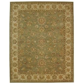 Antiquities Gem Green Handmade Wool Area Rug 12' x 18'
