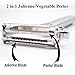 Pridebit Julienne Vegetable Peeler Premium Quality Stainless Steel Dual Blade with Cleaning Brush Dishwasher-Safe