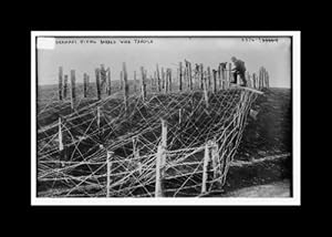 Reprint Gers. Fixing barbed wire tangle 1900