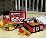 GEORGIA BULLDOGS Team Logo Tin Metal LUNCH BOX & THERMOS (7 x 8 1/2 x 4) by Memory Company