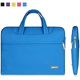 Qishare 11.6" 12" Blue Tablet / Laptop / Chromebook / Macbook/ Ultrabook Multi-functional Neoprene Business Briefcase Sleeve Pouch /Messenger Case Tote Bag Cover with Handle and Carrying Strap for Acer / Asus / Dell / Fujitsu / Lenovo / Hp / Samsung / Sony / Toshiba Computer, Suitable for Students/computer Worker/women/men/ladies/girls/boys/teens Design (Blue, 11.6-12'')
