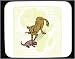 Decorated Mouse Pad with cheetah, rodent, hunting, killing, rat, animal