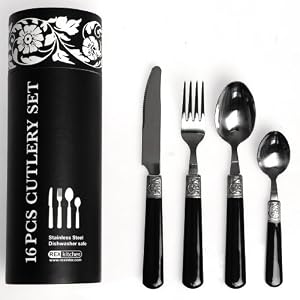 S/16 Vintage Black Cutlery