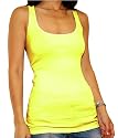 American Apparel 2x1 Yoga Rib U-Neck Tank Top
