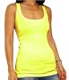 American Apparel 2x1 Yoga Rib U-Neck Tank Top