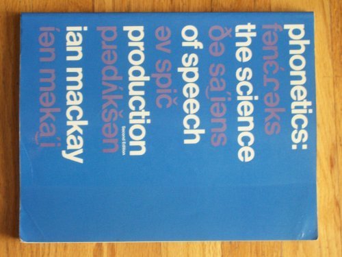 phonetics the science of speech production