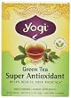 Yogi Green Tea Super Antioxidant, Herbal Tea Supplement, 16-Count Tea Bags (Pack of 6)