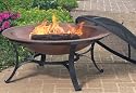 CobraCo&reg; Round Cast Iron & Antique Copper Fire Pit