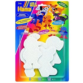 Hama Beads - Cat Dog & Chicken Pegboards (Midi Beads)