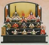 ひな人形 【真多呂】木目込 古今段飾り 本金 皇紀雛１５人揃 b322