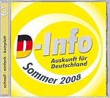 D-Info Auskunft für Deutschland, Sommer 2008, 1 CD-ROM Für Windows 2000, XP oder Vista