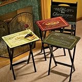 Wine Label TV Trays