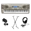 Casio WK3300AD 76 Key Electronic Keyboard with Premium Accessories Package