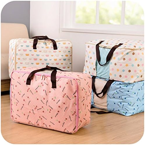 Chois® New Women Men Travel Storage Bag Waterproof High Capacity Luggage Clothes Tidy Storage Pouch Portable Organizer Case (Extra Large, Pink cherry)