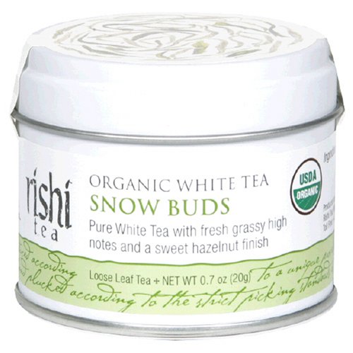Rishi Tea Organic Snow Buds Loose Tea, 0.7-Ounce Mini-Tin (Pack of 4) by Rishi Tea