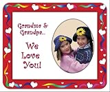 Grandma and Grandpa We Love You Valentine Photo Magnet Frame Gift
