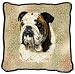 Bulldog Woven Pillow