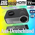 Original HTP projektor Full LED HDMI CINEMA BEAMER HD LED HDMI Movie Beamer Projektor 20000h 1300 Ansi / HD HDMI LED Beamer mit Multimediaplayer SD USB DVB-T 16:9 HDMI Component VGA USB /led HEIMKINO 1080P + VGA + TV + HDMI + 50000 h NEU OVP B