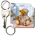 Dinky Bear with Xylophone - Set Of 6 Key Chains