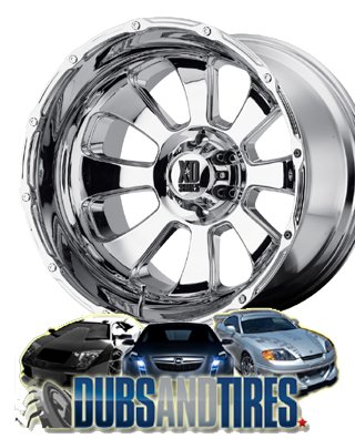 20 Inch KMC Armour Chrome Wheels