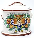 FIRENZUOLA: Oval Canister 'Riso' (Rice) (Med.) [#1333-PEA]