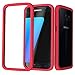 Samsung Galaxy S7 Case, RhinoShield [CrashGuard] 11 ft Shock Absorption [High Durability] Best Ultra Thin Hybrid Bumper Frame Case with Lifetime Warranty. Slim Heavy Duty Impact Protection - Red