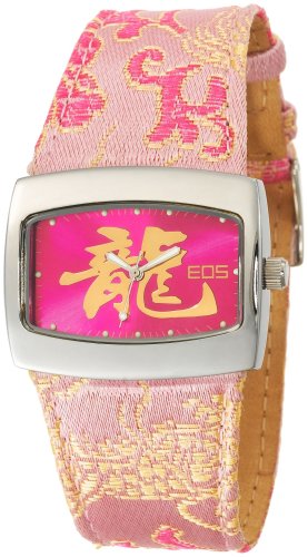 EOS New York Women's 43LPNK Orient Silk Strap Watch