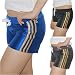 Womens DESIGNER SAMPLE summer athletic / beach shorts. Sexy looking shorts with 3 stripes on the side seam. Many colors to choose from - Flex Size (see size chart)