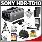 Sony Handycam HDR-TD10 3D 1080p HD 64GB Digital Video Camera Camcorder with ....